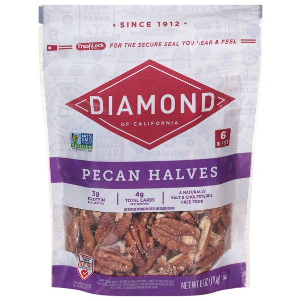 Baking Ingredients Diamond Pecan, Halves hero