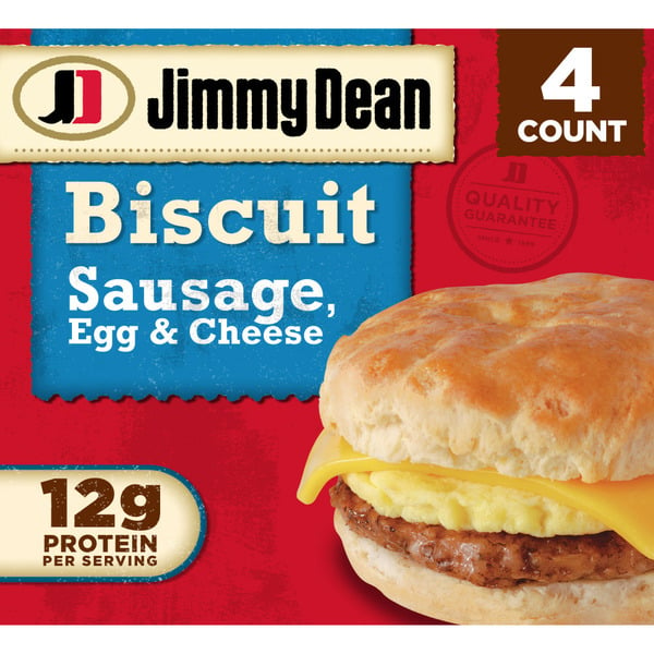 Jimmy Dean Sausage, Egg & Cheese Biscuit Sandwiches hero