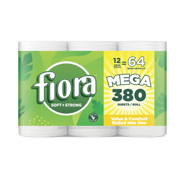 Paper Goods Fiora Soft + Strong Toilet Paper, MEGA Rolls hero