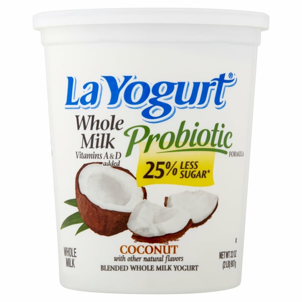 Yogurt/Kefir La Yogurt Probiotic Coconut Blended Whole Milk Yogurt hero