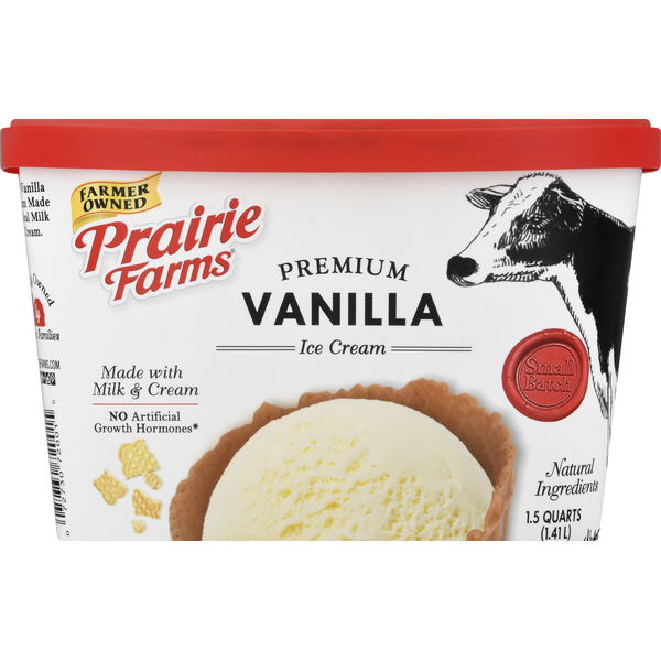 Ice Cream & Ice Prairie Farms Ice Cream, Premium, Vanilla hero