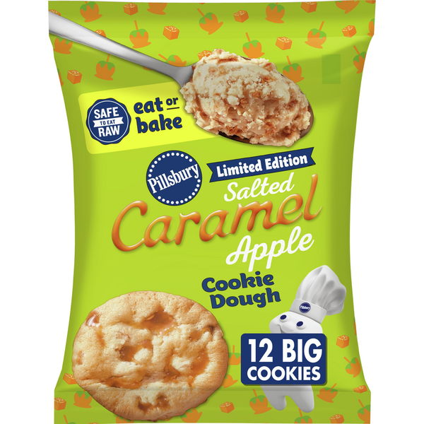 Cookies & Cakes Pillsbury Eat or Bake Salted Caramel Apple Cookie Dough hero