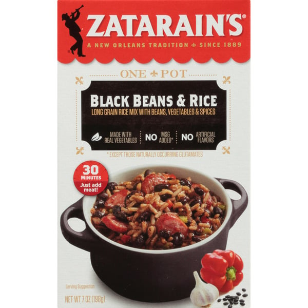 Instant Foods Zatarain's Black Beans & Rice Dinner Mix hero