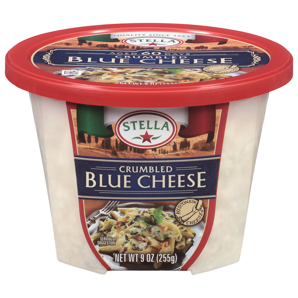 Specialty Cheeses Stella Blue Cheese, Crumbled hero