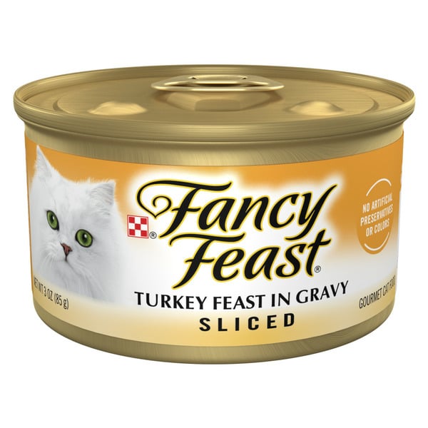 Cat Food & Care Purina Fancy Feast Gravy Wet Cat Food, Sliced Turkey Feast in Gravy hero