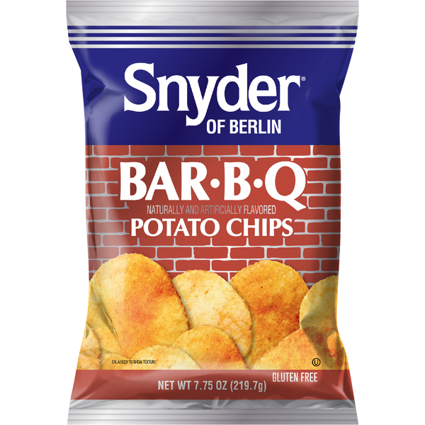 Chips & Pretzels Snyder of Berlin Potato Chips, Bar-B-Q hero