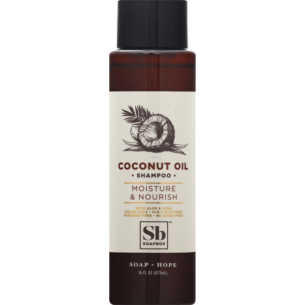 Hair Care Soapbox Shampoo, Moisture & Nourish, Coconut Oil hero