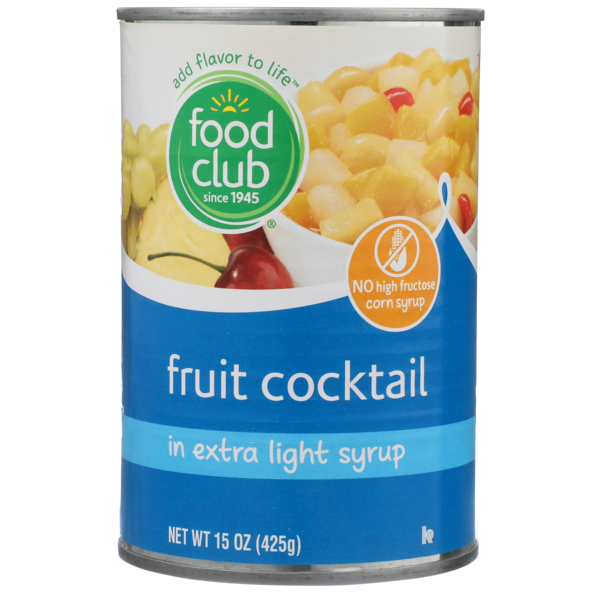 Canned Fruit & Applesauce Food Club Fruit Cocktail In Extra Light Syrup hero