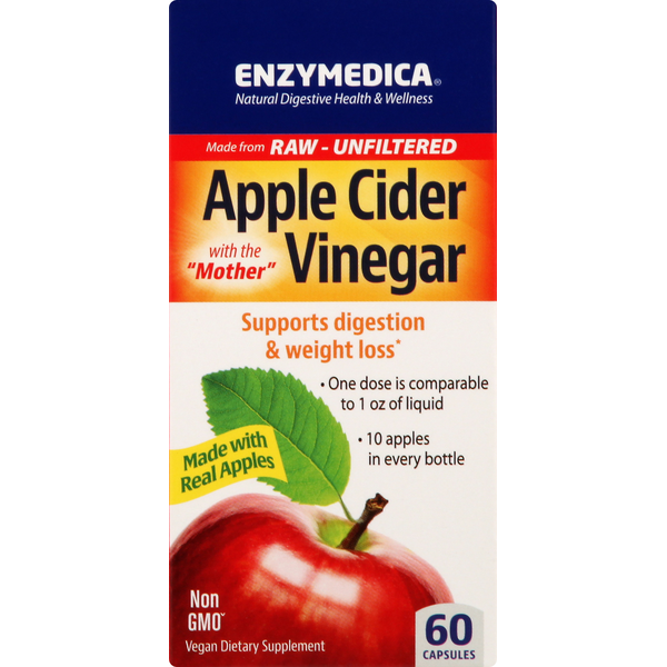 Vitamins & Supplements Enzymedica Apple Cider Vinegar, Capsules hero