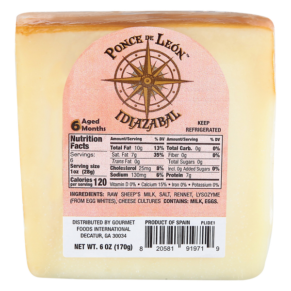 Ponce de León Cheese, Idiazabal hero