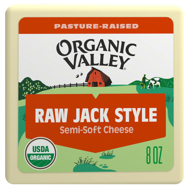 Packaged Cheese Organic Valley Organic Jack Style Raw Cheese Block hero