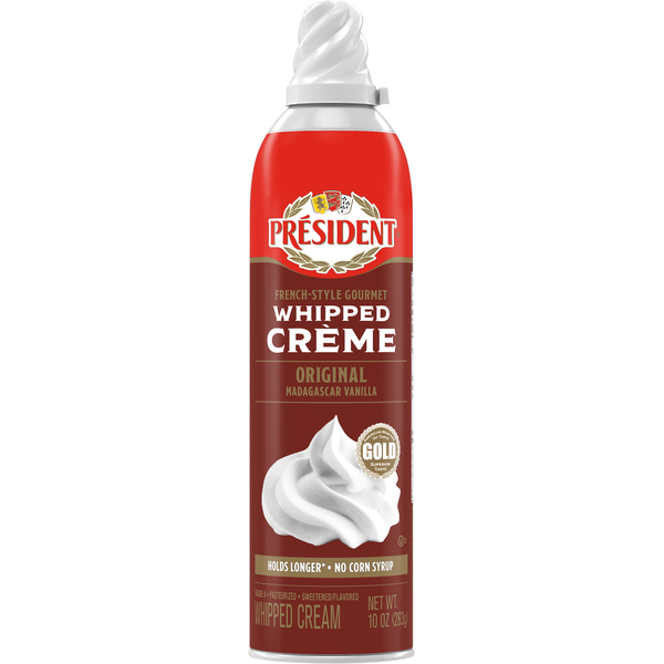 Président Whipped Cream, Original Madagascar Vanilla, French-Style Gourmet hero