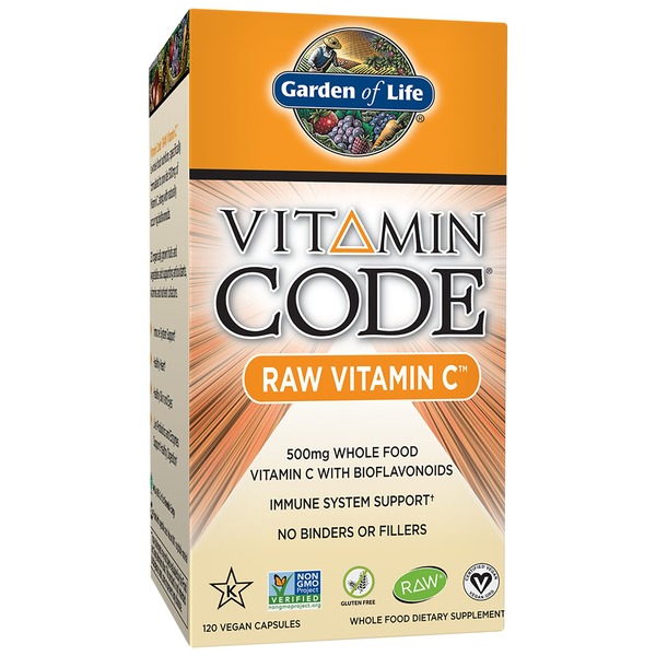 Vitamin C Garden of Life Raw Vitamin C, Vegan Capsules hero