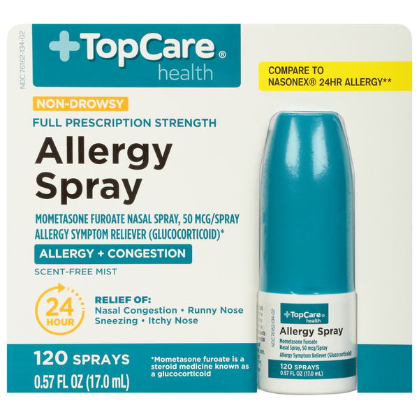 TopCare Allergy Spray, Non-Drowsy, Full Prescription Strength, 50 mcg hero