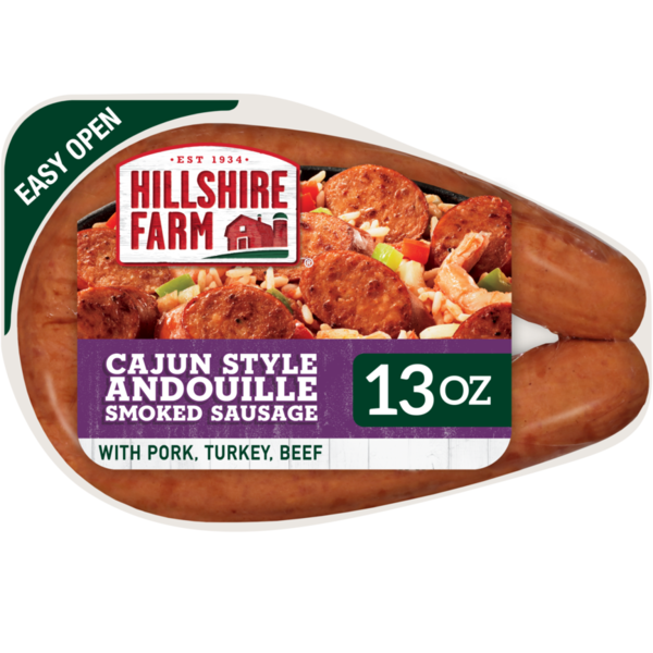 Hot Dogs, Bacon & Sausage Hillshire Farm Cajun Style Andouille Smoked Sausage Rope hero