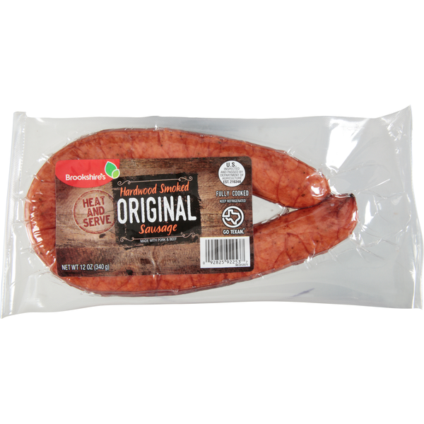 Hot Dogs, Bacon & Sausage Brookshire's Sausage, Original, Hardwood Smoked hero