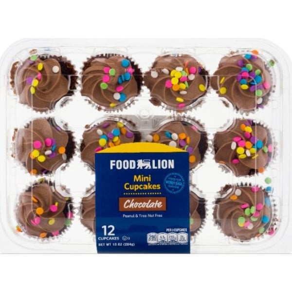 Bakery Cakes & Cupcakes Food Lion Chocolate Two-bite Cupcakes hero