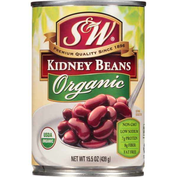 Canned Meals & Beans S&W Kidney Beans, Organic hero