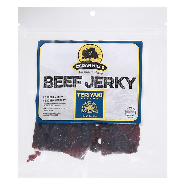 Cedar Hills Beef Jerky, Teriyaki Flavor hero