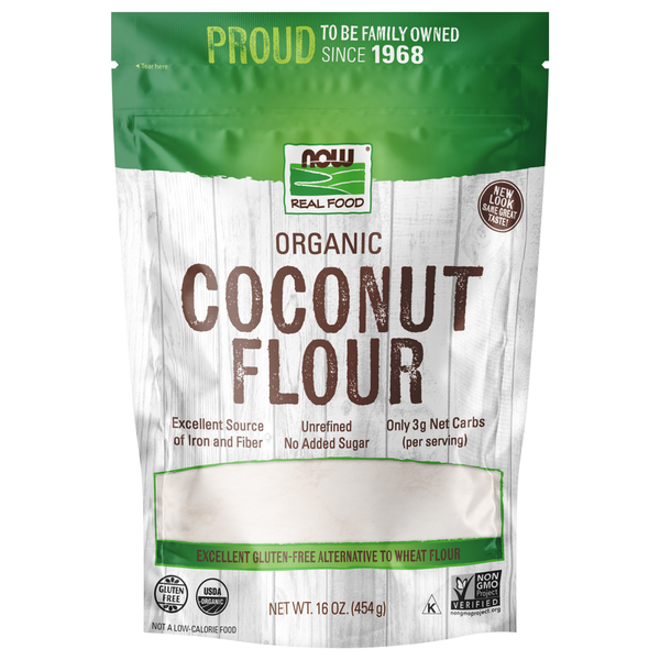 Baking Ingredients NOW Coconut Flour, Organic hero