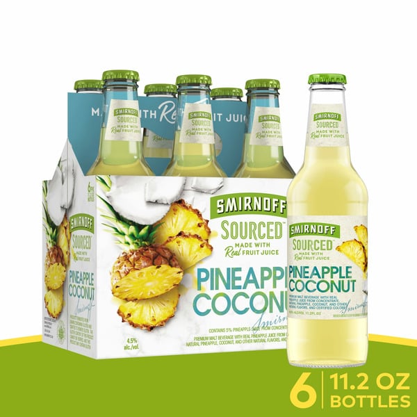 Flavored Malt Beverage Smirnoff Sourced Pineapple Coconut hero