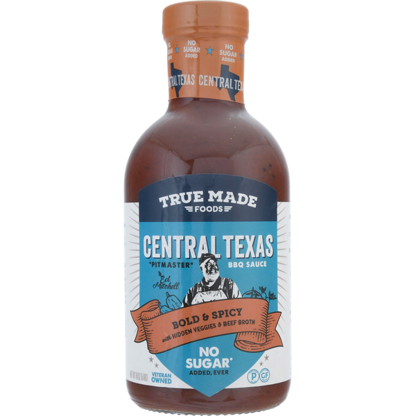 Condiments True Made Foods BBQ Sauce, Central Texas hero