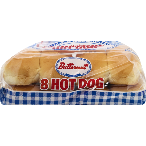 Buns & Rolls Butternut Enriched Buns, Hot Dog hero