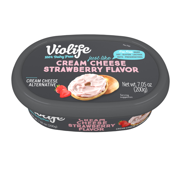 Other Creams & Cheeses Violife Just like Cream Cheese Strawberry, Dairy-Free Vegan hero