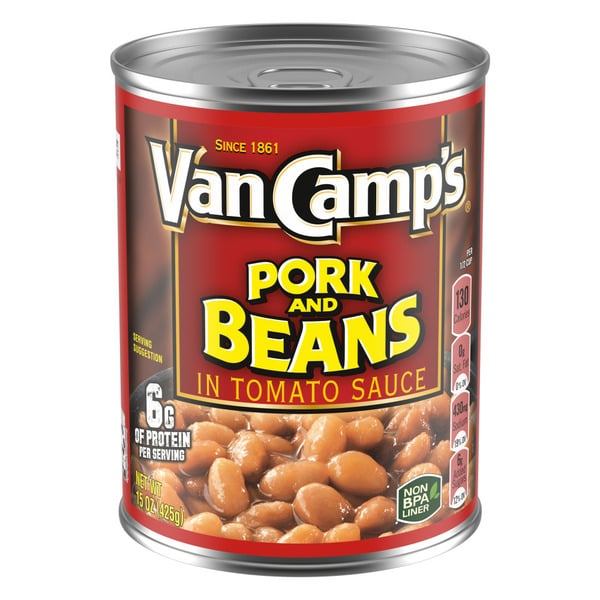 Holiday Items Van Camp’s Pork and Beans with Tomato Sauce, Canned Beans hero