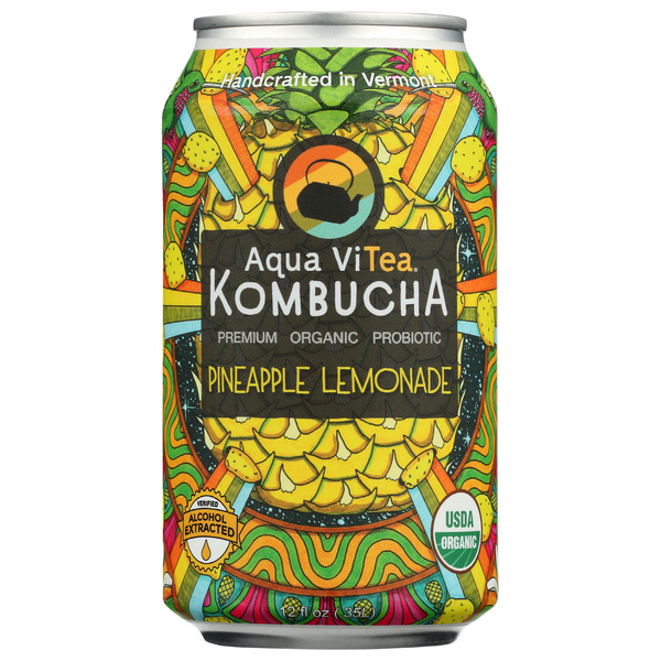 Aqua ViTea Pineapple Lemonade, Probiotic, Kombucha hero