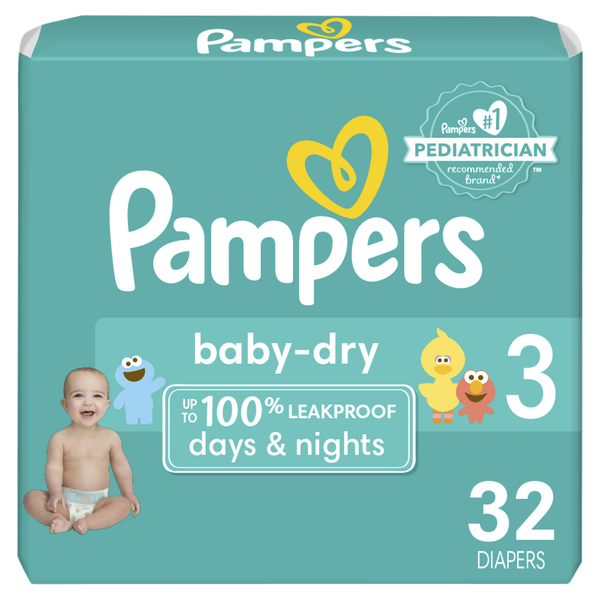 Diapers & Wipes Pampers Baby Dry Diapers Size 3 Jumbo Pack hero