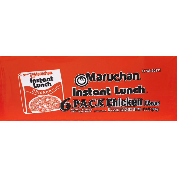 Dry Pasta & Noodles Maruchan Ramen Noodle Soup Chicken - 6 Pk hero