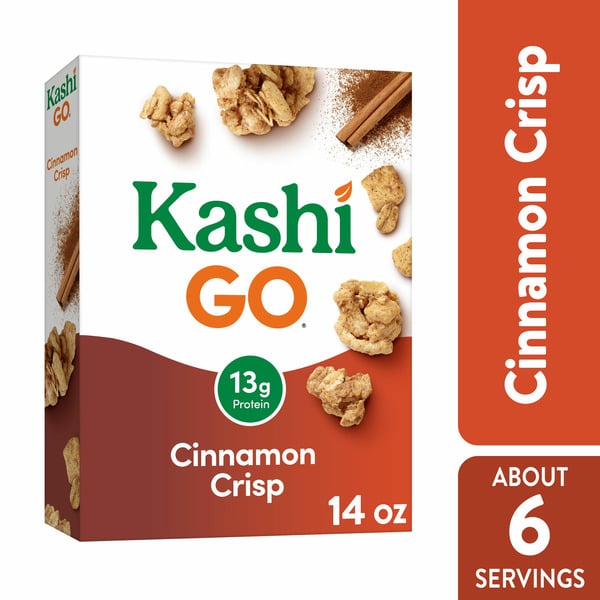 Cereal Kashi Cold Breakfast Cereal, Vegan Protein, Fiber Cereal, Cinnamon Crisp hero