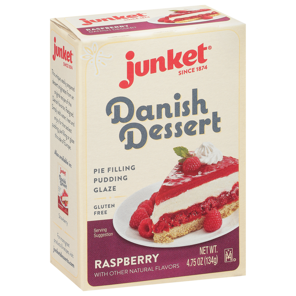 Bakery Desserts Junket Danish Dessert Mix, Raspberry hero