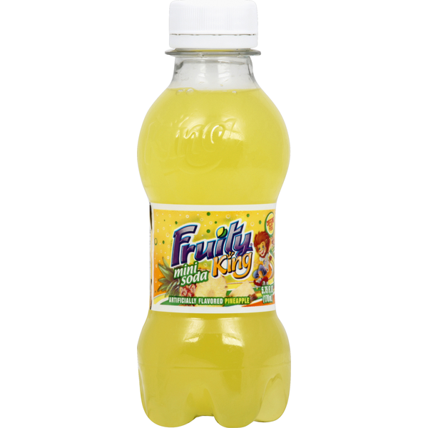 Soft Drinks Fruity King Mini Soda, Pineapple hero