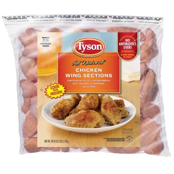 Frozen Meat & Seafood Tyson Frozen Chicken Wing Portions hero