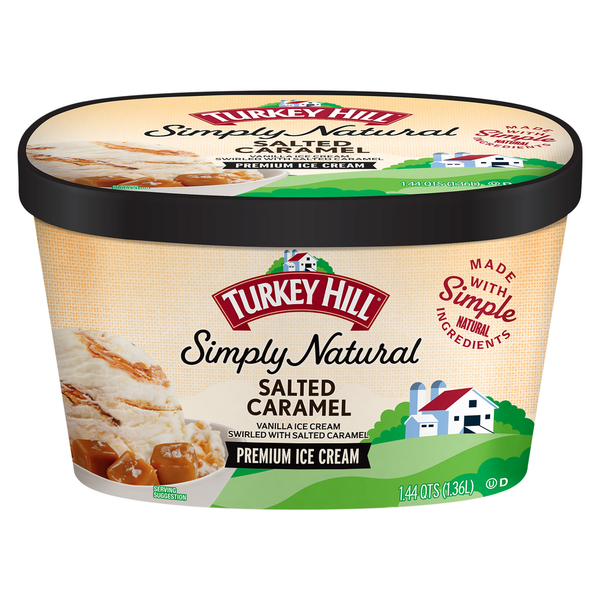 Turkey Hill Ice Cream, Premium, Salted Caramel hero