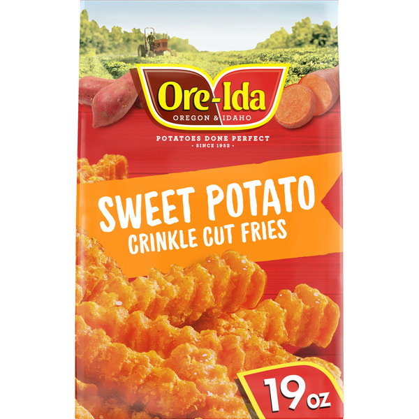 Frozen Appetizers & Sides Ore-Ida Sweet Potato Crinkle Fries Frozen Food Snacks hero