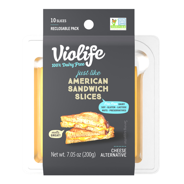 Prepared Meals Violife Just like American Cheese Slices, Dairy-Free Vegan hero