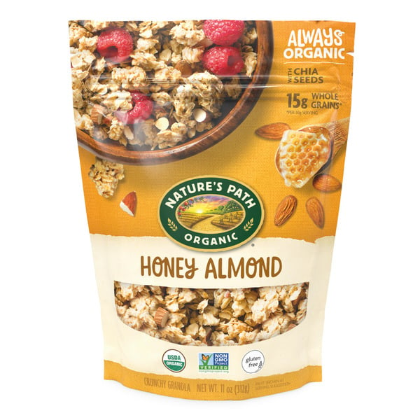 Nuts, Seeds & Dried Fruit Nature's Path Organic Gluten Free Selections Honey Almond Granola with Chia hero