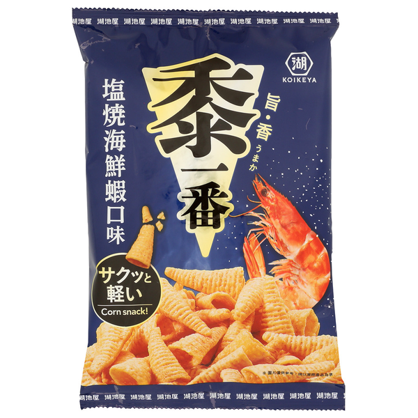 Candy & Chocolate Koikeya Triangle Corn Chip Shrimp hero