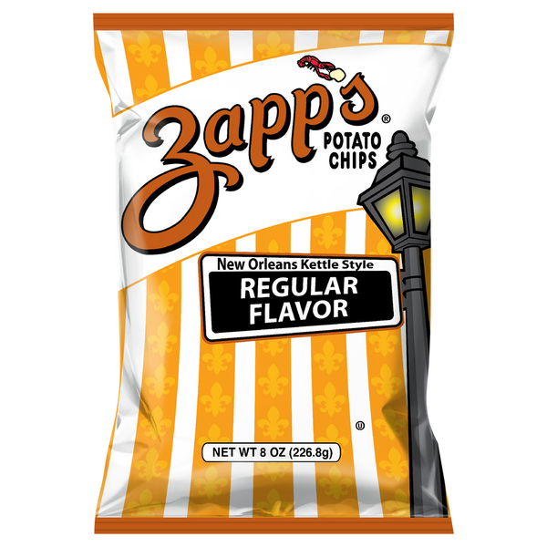 Zapp's Potato Chips, Regular Flavor, New Orleans Kettle Style hero