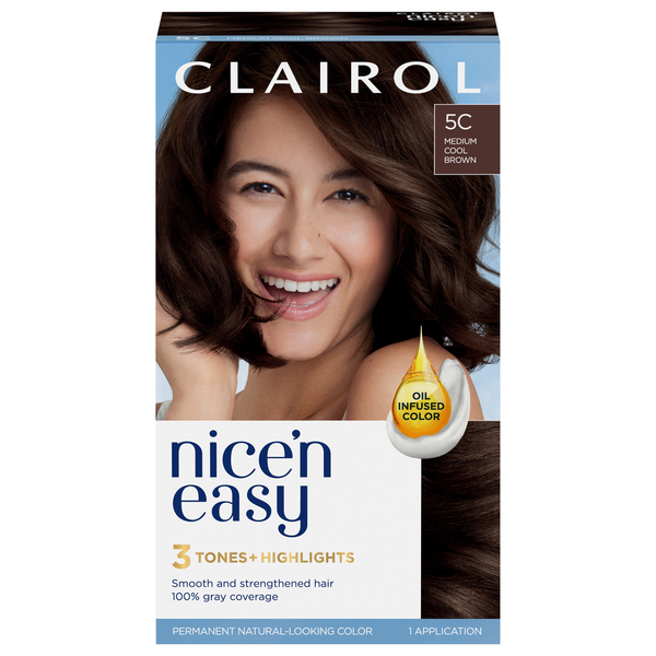 Hair Care Nice’n Easy Hair Color, Permanent , Medium Cool Brown 5C hero