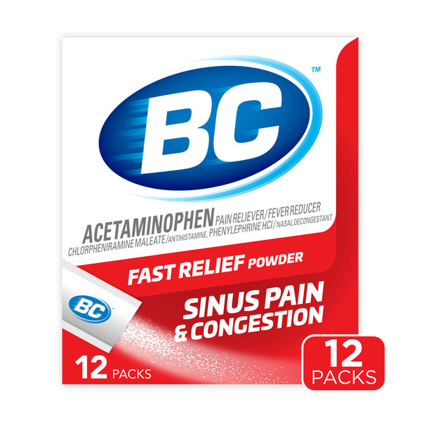 Cold, Flu & Allergy BC Pain Relief Powder Sinus & Congestion hero