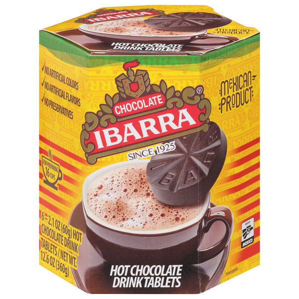 Cocoa & Drink Mixes Ibarra Hot Chocolate Drink, Tablets hero