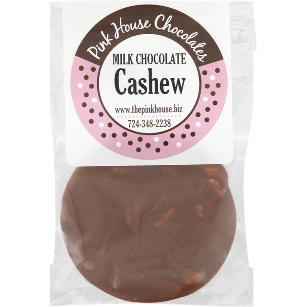 Pink House Chocolates Milk Chocolate, Cashew hero