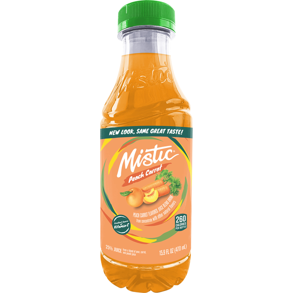 Juice & Nectars Mistic Juice Blend Drink, Peach Carrot hero