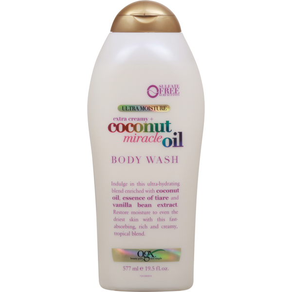 Body Lotions & Soap OGX Body Wash, Extra Creamy + Coconut Miracle Oil, Ultra Moisture hero