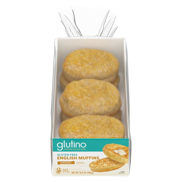 Frozen Breads & Doughs Glutino Gluten Free Original English Muffins hero