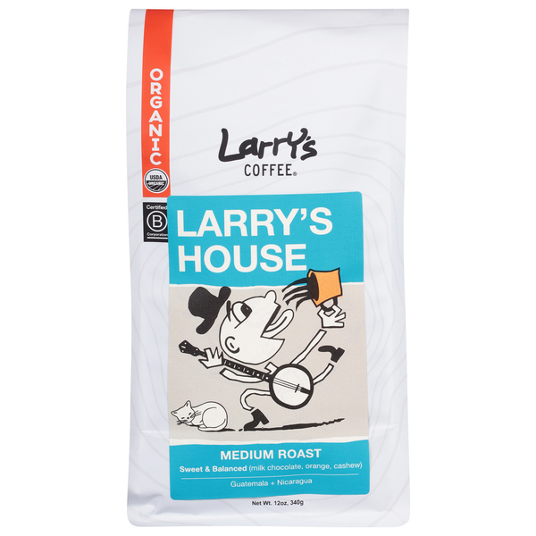 Coffee Larry's Coffee Coffee, Organic, Larry's House, Medium Roast hero